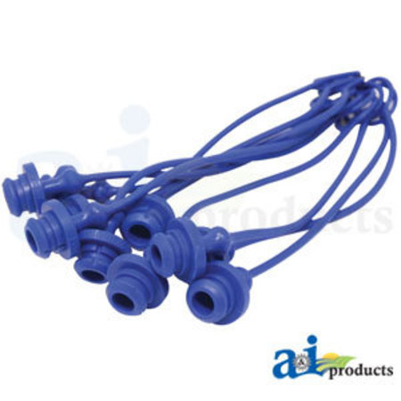 A & I PRODUCTS Dust Plug, 1/2", Blue  8" x4" x4" A-P211014